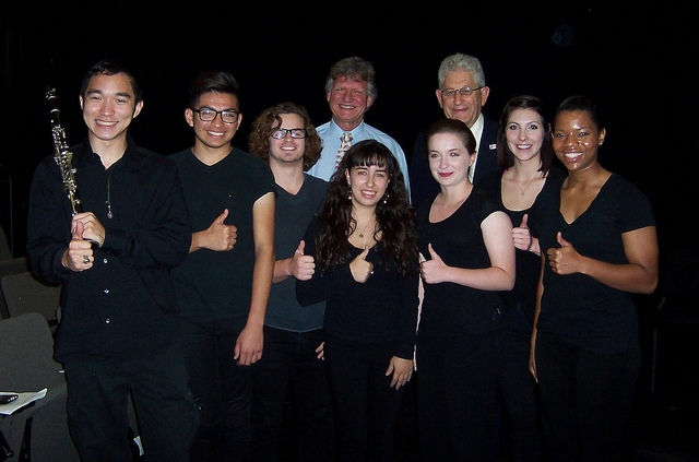 A&M students with David Britton and VC