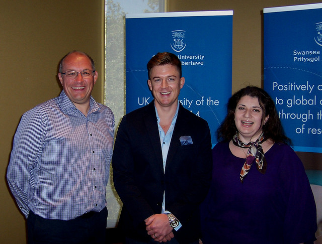 Matthew Ware with joint Swansea-Houston Phd supervisors