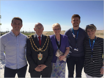 Neath Town Mayor & Mayoress visit to Bay Campus