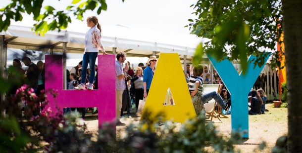 Hay Festival sign