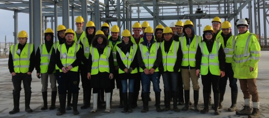 Civil Engineering students visit Bay Campus